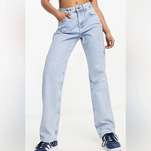 stradivarius Jeans Stradivarius Straight Leg Jeans In Light